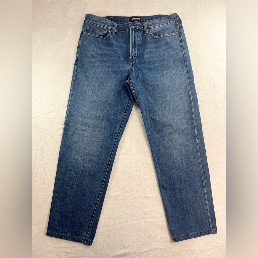 Classic Blue Denim Jeans Lands’ End